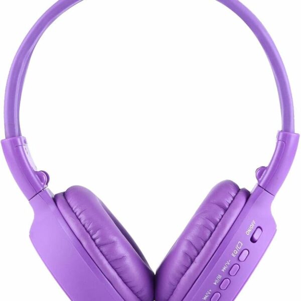 Casque stéréo sans fil pliable BS-N65 avec écran LCD et emplacement pour carte