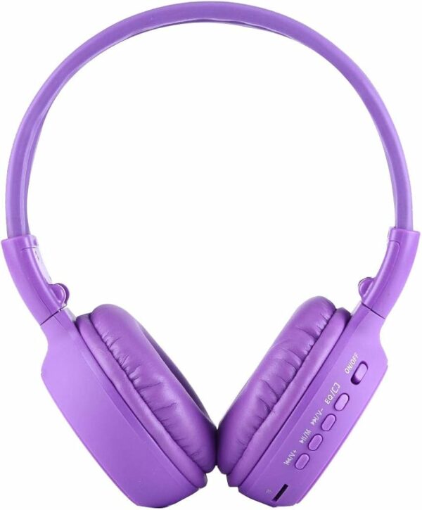 Casque stéréo sans fil pliable BS-N65 avec écran LCD et emplacement pour carte