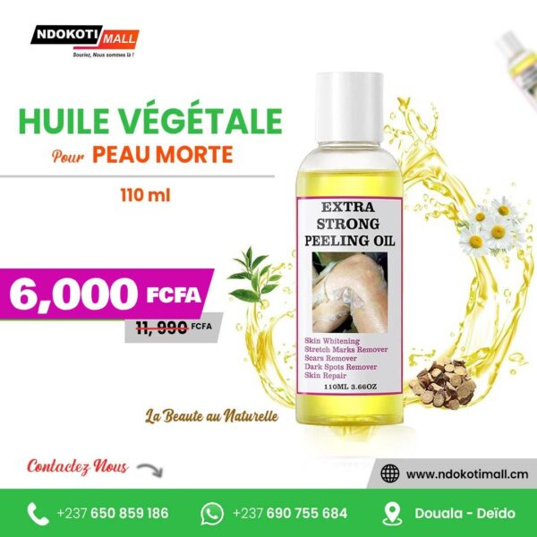 Huile Végétale élimine les cellules mortes de la peau du coprs - 110 mL