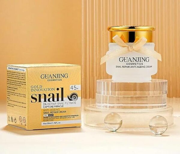 Crème au filtrat d'escargot réparatrice anti-âge et anti-rides 50 mL- Gold innovation