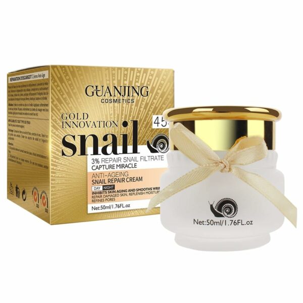 Crème au filtrat d'escargot réparatrice anti-âge et anti-rides 50 mL- Gold innovation – Image 2