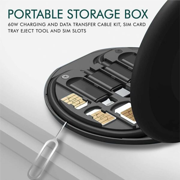 Câbles Type C 60W de 3 tetes (Android-iphone-USB) de données à charge rapide – Image 3
