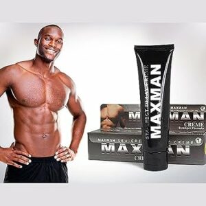 Crème pénis MAXMAN NOIR BLACK - pour homme, puissance et retarde l’éjaculation précoce.
