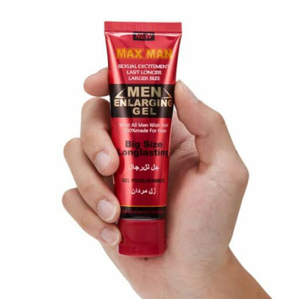 Crème MAXMAN pour homme, couleur puissance et retarde l’éjaculation précoce.