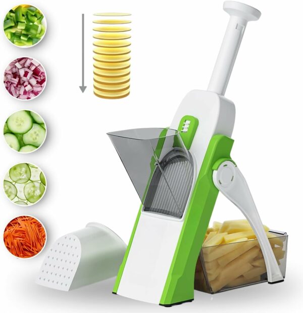 Mandoline Découpe verticale - 4 formes de coupe multifonctions