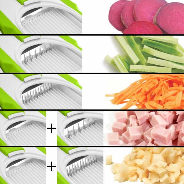 Mandoline Découpe verticale - 4 formes de coupe multifonctions – Image 16